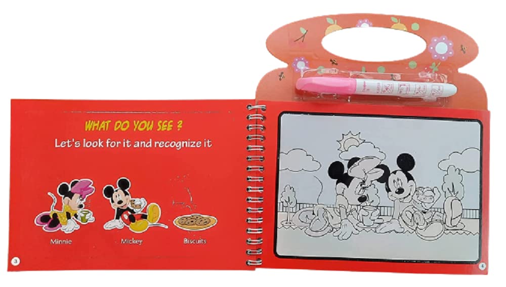 Kgeorix Reusable Magic Water Painting Book Magic Doodle Pen Kids